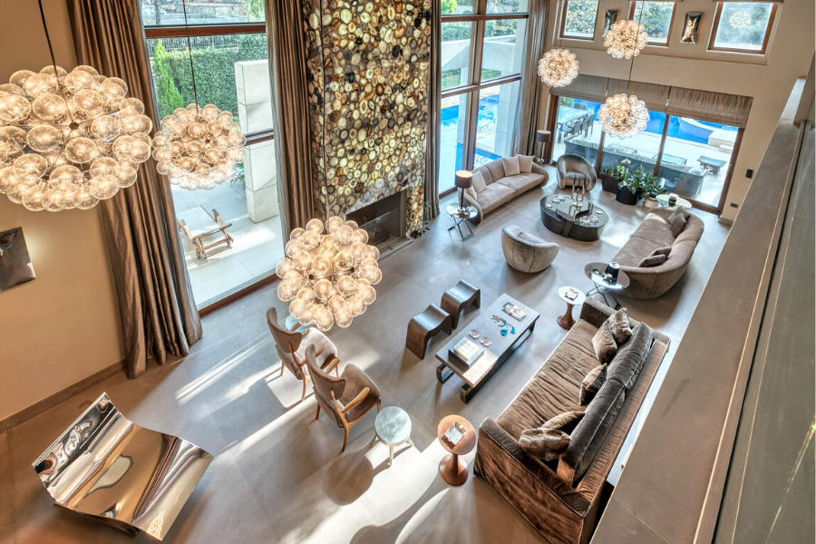 luxury living room plan